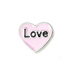 Pink Love heart (word love in black) Pink Love heart (word love in black)