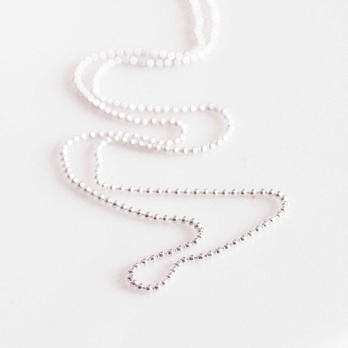 1mm Ball Chain Necklace 18 inch (46cm)