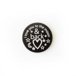 I love you to the moon & back - 2.5cm plate I love you to the moon & back - 2.5cm plate