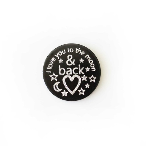 I love you to the moon & back - 2.5cm plate