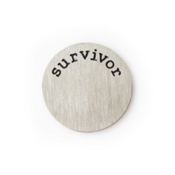 Survivor Plate - Silver Tone Survivor Plate - Silver Tone