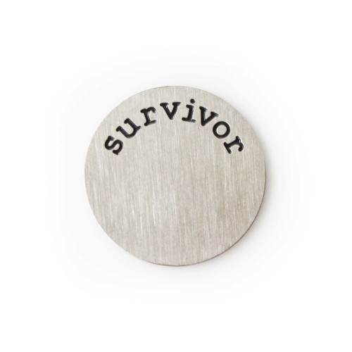 Survivor Plate - Silver Tone