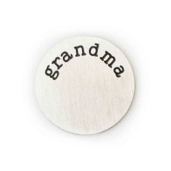Grandma Plate - Silver Tone Grandma Plate - Silver Tone
