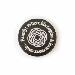 Family: Where life begins & love never ends with Infinity symbol