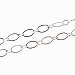 Cable necklace - Silver Tone - 30 inch 