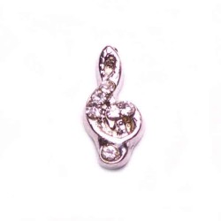 Music Note with Crystals