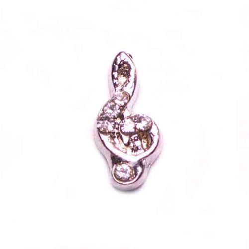 Music Note with Crystals