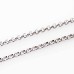 4mm Rolo Necklace - 18-20 inch adjustable - Silver Tone