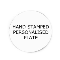 Personalised Hand Stamped Plate (to fit 3 cm locket only) Personalised Hand Stamped Plate (to fit 3 cm locket only)