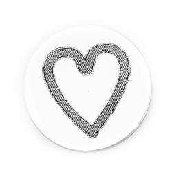 Engraved Heart Plate