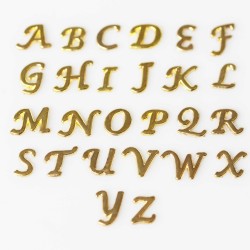 Cursive Gold Letters Cursive Gold Letters
