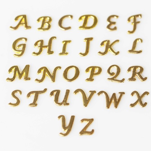  Cursive Gold Letters