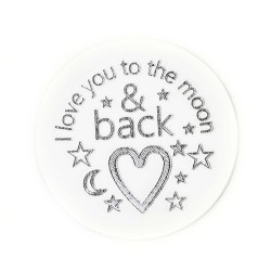 Engraved - I Love You to the Moon & Back Plate Engraved - I Love You to the Moon & Back Plate