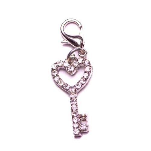 Crystal Heart Key