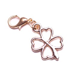 Four Leaf Clover - gold tone