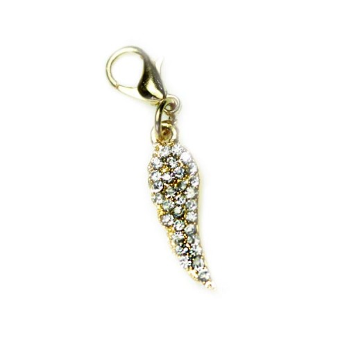 Gold Crystal Angel Wing