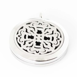 Perfume/Essential Oil Locket - Ornate Design - Silver Tone Perfume/Essential Oil Locket - Ornate Design - Silver Tone