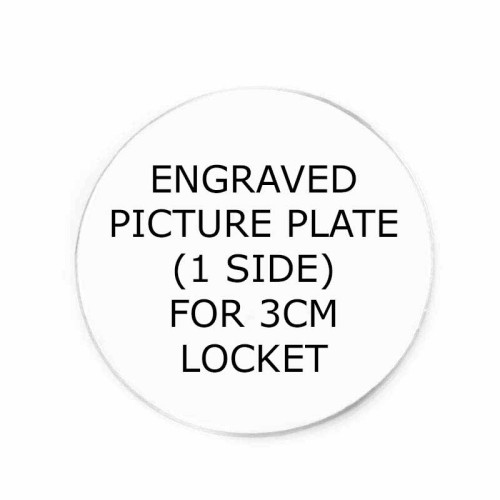 One Sided Picture Plate - to fit 3cm wide Lockets