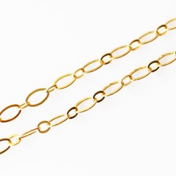 Cable Necklace - Gold Tone - 30 inch