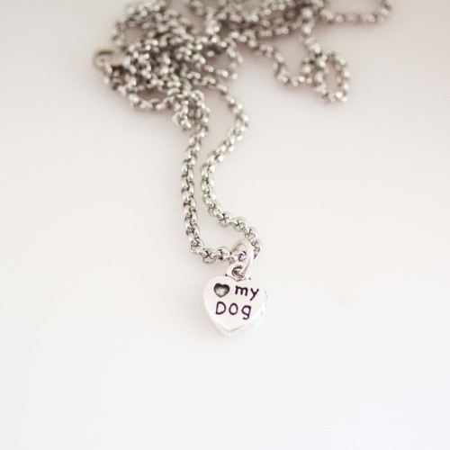I Love My Dog Necklace