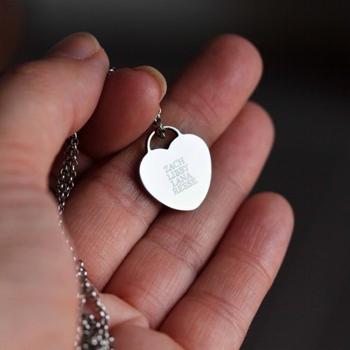 Engraved Heart Pendant Engraved Heart Pendant