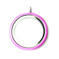 Purple Rim Screw Top Locket Purple Rim Screw Top Locket