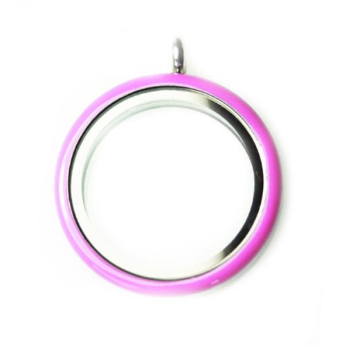 Purple Rim Screw Top Locket