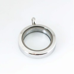 Small Silver Magnetic Locket Small Silver Magnetic Locket