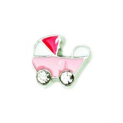 Pink Pram with Dark Pink Top Pink Pram with Dark Pink Top