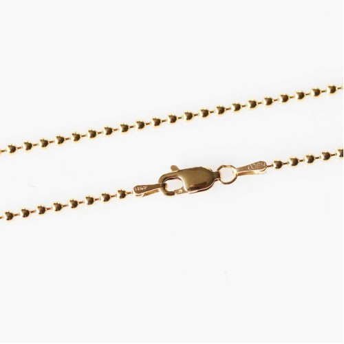 2mm Ball Chain Necklace - Gold Filled 2mm Ball Chain Necklace - Gold Filled