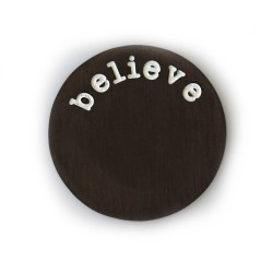 Believe Plate - Black