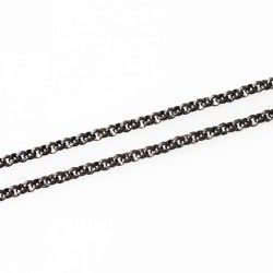 4mm Rolo Necklace - 24 inch (61cm) - Black Tone 4mm Rolo Necklace - 24 inch (61cm) - Black Tone
