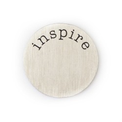 Inspire Plate - Silver Tone Inspire Plate - Silver Tone