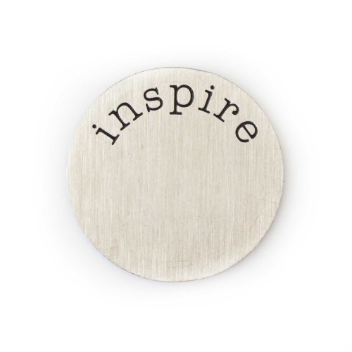 Inspire Plate - Silver Tone
