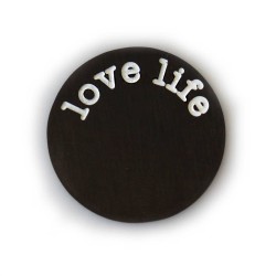 Love Life Plate - Black Tone Love Life Plate - Black Tone