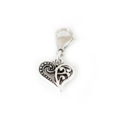 Regal Swirl Heart Dangle Regal Swirl Heart Dangle