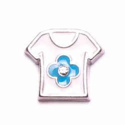 Shirt with Blue Flower
