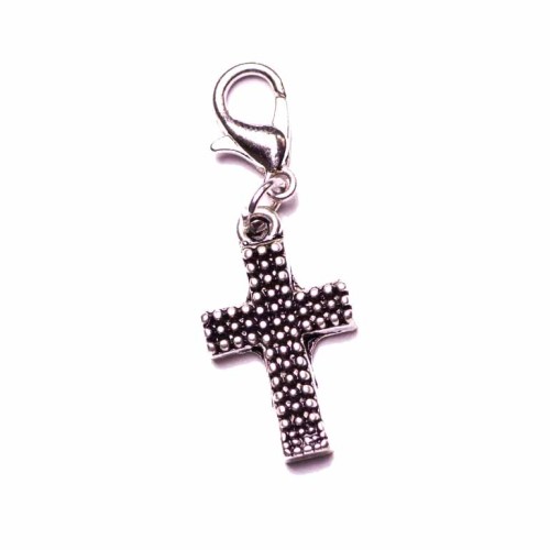 Silver Patterned Cross