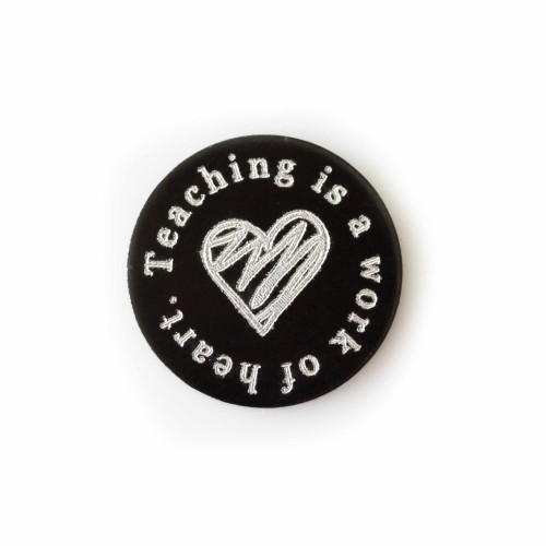 Teaching is a work of heart - Plate - to fit 3cm locket