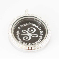 A True Friend - Plate and Locket Set A True Friend - Plate and Locket Set