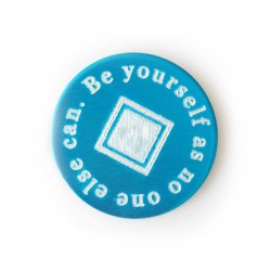 Be Yourself As No One Else Can - Plate to fit a 3cm locket Be Yourself As No One Else Can - Plate to fit a 3cm locket
