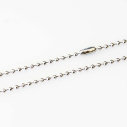 2mm Ball Chain Necklace - Stainless Steel - Silver Tone - 20 inch (50.8cm) 2mm Ball Chain Necklace - Stainless Steel - Silver Tone - 20 inch (50.8cm)