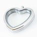 Silver Heart Locket - Tall