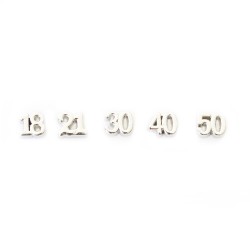 Number Charms 18, 21, 30, 40 , 50 Number Charms 18, 21, 30, 40 , 50