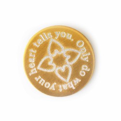 Only Do What Your Heart Tells You - Plate to fit 3cm locket