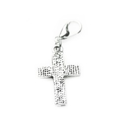 Dotty Textured Cross Dangle Dotty Textured Cross Dangle