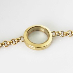 Locket Bracelet - Gold Locket Bracelet - Gold