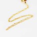 Station Necklace - Gold Tone -  18inch (46cm)