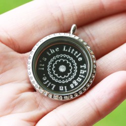 It's the Little Things in Life - Locket & Plate Set - 3cm It's the Little Things in Life - Locket & Plate Set - 3cm