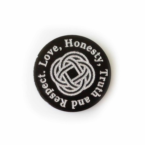 Love, Honesty, Truth and Respect - Plate - to fit 3cm locket